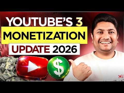 Thumbnail for YouTube Monetization New Update 2026 ЁЯФе 3 Biggest Changes Every Creator Must Know by Technical Yogi