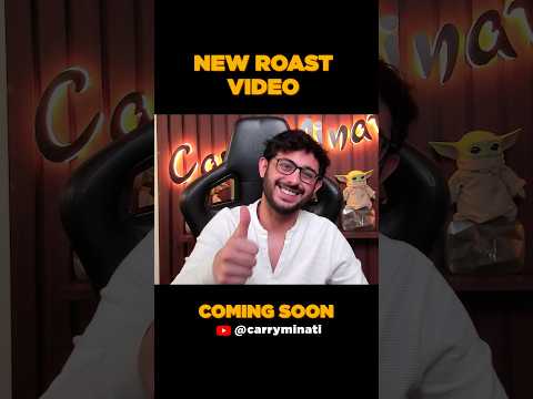 Thumbnail for New Roast Video coming out soon! #carryminati #roast #comedy #indianfood #shorts by CarryMinati