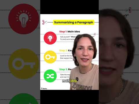Thumbnail for How to Summarize a Paragraph by Abrite Tutoring