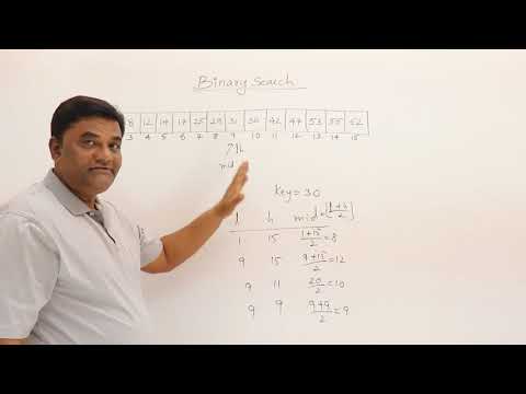 Thumbnail for 2.6.1 Binary Search Iterative Method by Abdul Bari