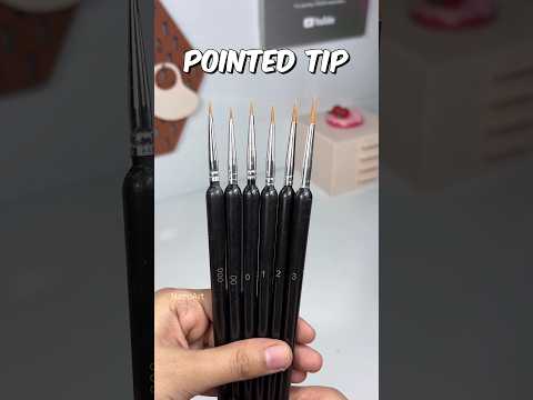 Thumbnail for Detail Fine Tip Paint BrushesЁЯЦМя╕П#shorts #diy by NazuArt