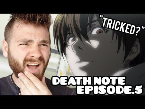 Thumbnail for LIGHT IS PURE EVIL?!?! | DEATH NOTE EPISODE 5 | New Anime Fan! | REACTION by G.O.T Games