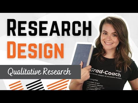 Thumbnail for QUALITATIVE Research Design: Everything You Need To Know (With Examples) by Grad Coach