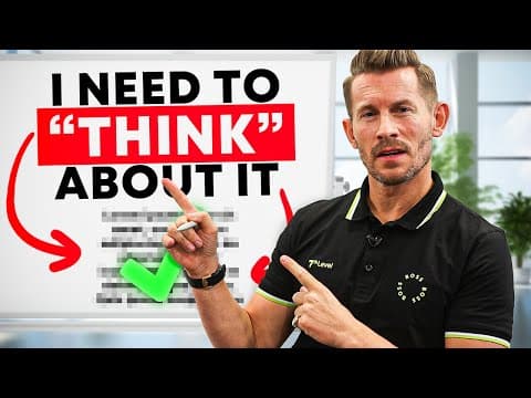 Thumbnail for Prospects say “I need to think about it” and you’ll say “...” by Jeremy Miner