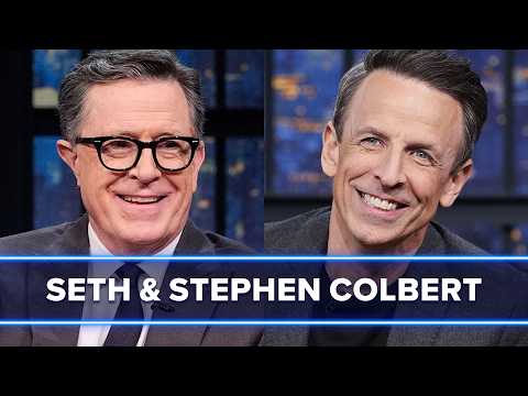 Thumbnail for Stephen Colbert Teases Future Career Plans, Almost Injured an Audience Member with a Segway by Late Night with Seth Meyers