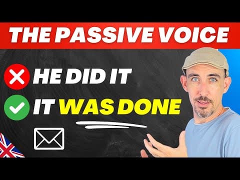 Thumbnail for 🔥 EXPLAINED! Passive Voice in English – When and How to Use It! by English with Greg