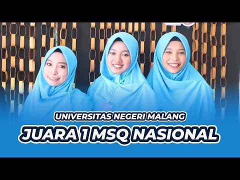 Thumbnail for Juara 1 MSQ Nasional Dies Maulidiyah IQMA 2019 | Tim Putri Universitas Negeri Malang - UM by MTD Media Channel