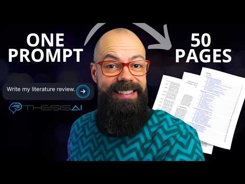 Thumbnail for One Prompt = Full Literature Review (Why Every PhD Needs This Tool) by Andy Stapleton