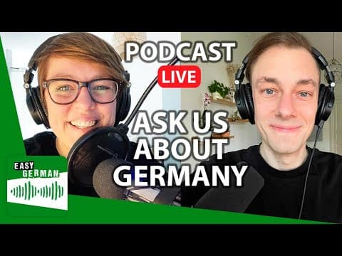 Thumbnail for Your Questions About Germany | Easy German Podcast 183 (LIVE) by Easy German