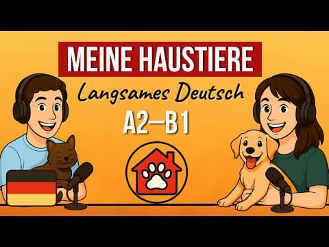 Thumbnail for Deutsch A2 Podcast – Lustige Geschichten über Haustiere 🐾 by Deutsch Doppel