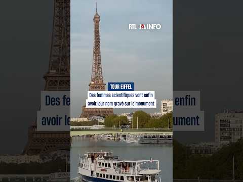 Thumbnail for Tour Eiffel : ces 72 femmes scientifiques vont enfin avoir leur nom gravé sur le monument by M6 Info