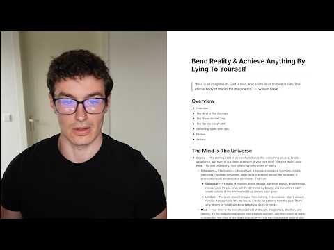 Thumbnail for how to achieve anything by lying to yourself. by Daniel Barada