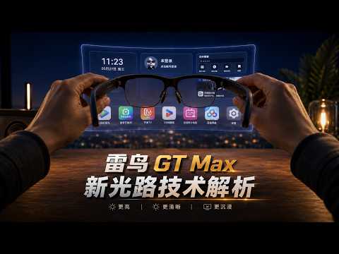 Thumbnail for 什么样的光学改动,能让巨幕眼镜重生?雷鸟 GT Max 评测 by 爱否科技