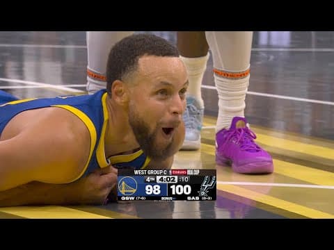 Thumbnail for Final 4:28 INSANE ENDING Warriors vs Spurs | November 14, 2025 by NBA