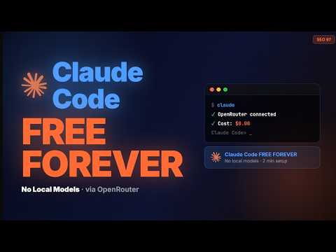 Thumbnail for Claude Code for FREE Forever — OpenRouter Setup (2026) by Thetips4you