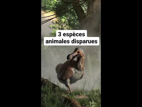 Thumbnail for 3 espèces animales disparues #shorts by Jamy - Epicurieux