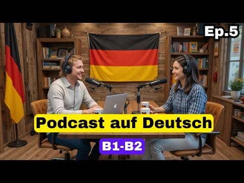 Thumbnail for Podcast auf Deutsch B1 - B2 | Episode 5 | Reisen & Neue Orte Entdecken by Learn German Through Listening