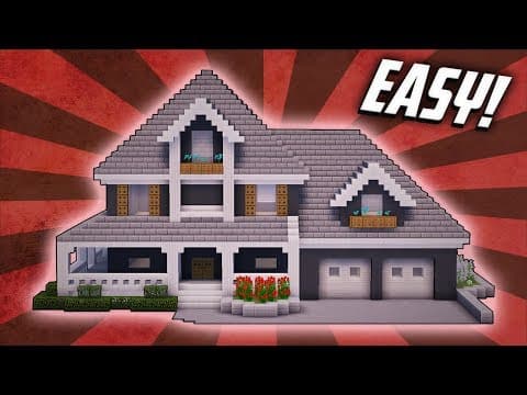 Thumbnail for Minecraft: How To Build A Suburban Mansion House Tutorial (#4) by Rizzial