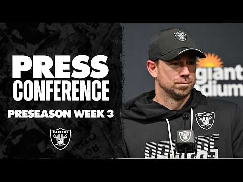 Thumbnail for Klint Kubiak, Kirk Cousins and Fernando Mendoza Postgame Presser | Preseason Week 3 by Raiders