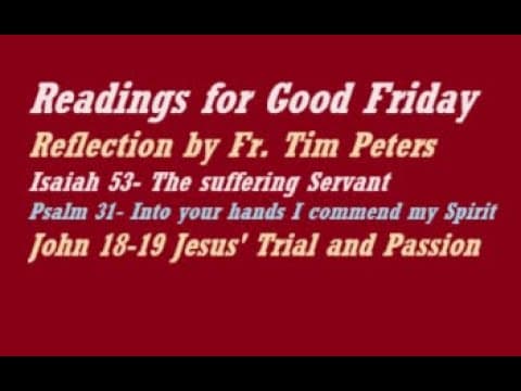 Thumbnail for Isaiah 53: Catholic Bible Study, The Book of Isaiah, Fr. Tim Peters by Fr. Tim Peters - Catholic Biblical Studies (Bible)