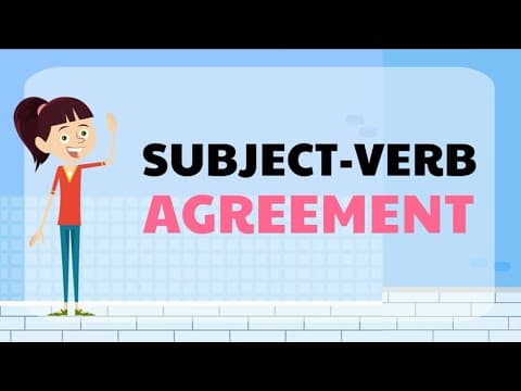 Thumbnail for Subject Verb Agreement (singular and plural noun + action verb) by Tiny Teaching Tube