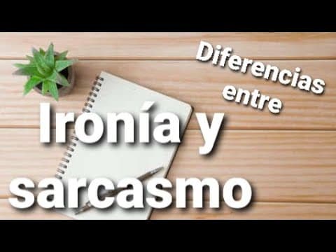 Thumbnail for Diferencias entre ironía y sarcasmo by Sakuma Arte