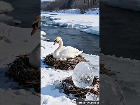 Thumbnail for The swan did not like the phoenix birds ЁЯШн #ai #save #egg #swan by moon hindi animation
