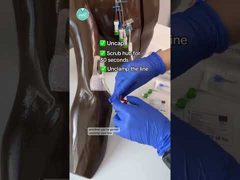 Thumbnail for 🩸How to draw labs from a PICC or CVC #RN #BSN #futurenurse by NurseInTheMaking