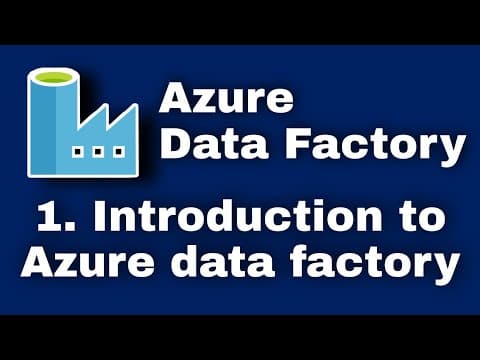 Thumbnail for 1. Introduction to Azure Data Factory by WafaStudies