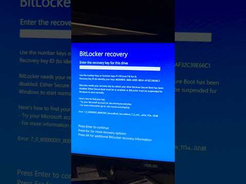 Thumbnail for BitLocker recovery How to Retrieve the Key and Possibly How to Get Around and Disable it by It's Binh (Been) Repaired & Everything Reviewed