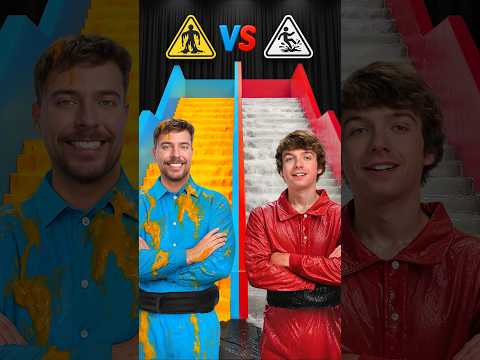 Thumbnail for Slippery vs Sticky Stairs by MrBeast