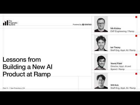 Thumbnail for Ramp: Lessons from Building a New AI Product - The Pragmatic Summit by The Pragmatic Engineer