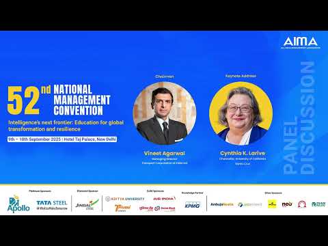 Thumbnail for TCI At the 52nd National Management Convention hosted by AIMA, our MD, Mr. Vineet Agarwal by TCIL Group