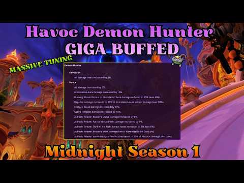 Thumbnail for Havoc DH was GIGA BUFFED | MASSIVE Tuning Changes for Heroic Week! | Midnight Season 1 by Shadarek