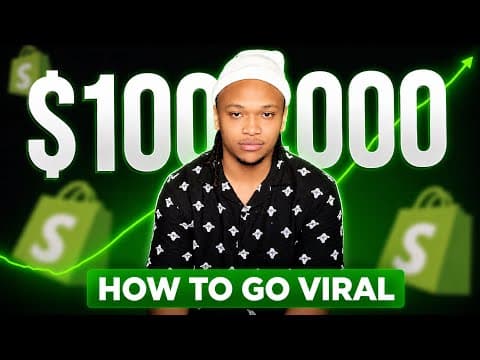 Thumbnail for How to go viral your first video with AI Organic Dropshipping by Mani