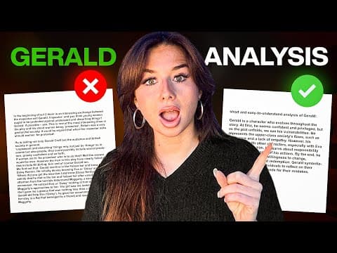 Thumbnail for Gerald An Inspector Calls Analysis To Impress Your Teacher by The Lightup Hub