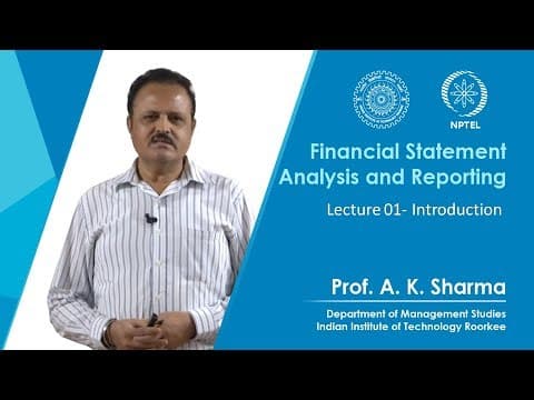 Thumbnail for Lecture 01- Introduction by Financial Statement Analysis and Reporting