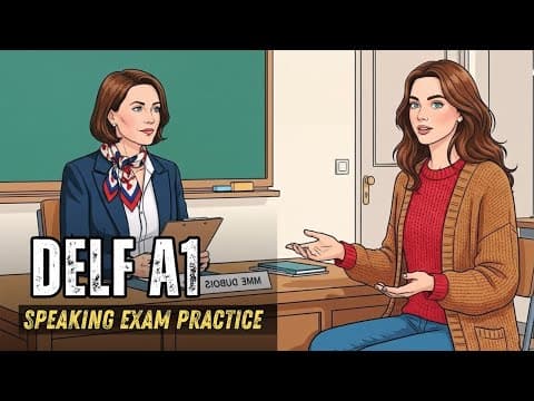 Thumbnail for DELF A1 Production Orale : Full Exam Simulation | Score 25/25 in Speaking Test by Easy French Mastery