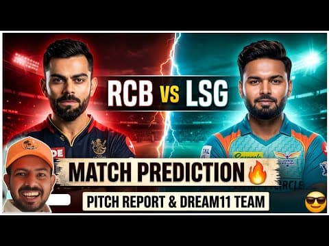 Thumbnail for RCB vs LSG Today Match Dream11 Prediction | Royal Challengers Bengaluru vs Lucknow 2026 | Match 23 by Sports Fantasy Guruji