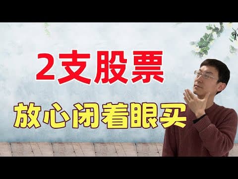 Thumbnail for 这2支股票,可放心闭着眼买! by 老李玩钱