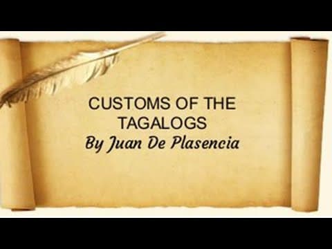 Thumbnail for CUSTOMS OF THE TAGALOGS by YEAR OF OUR LORD