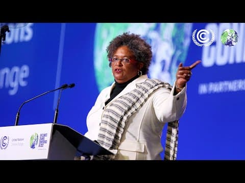 Thumbnail for Speech: Mia Mottley, Prime Minister of Barbados at the Opening of the #COP26 World Leaders Summit by UN Climate Change