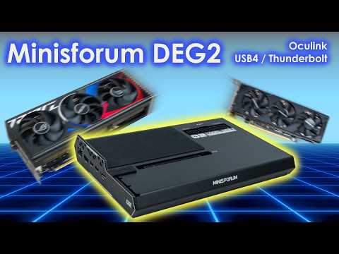 Thumbnail for PCIe 5.0 vs Oculink vs Thunderbolt 5 - czyli Minisforum DEG2. Wybierz swój interfejs ! by tata.geek.