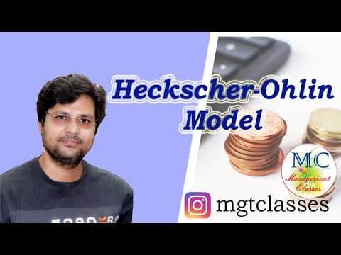 Thumbnail for Heckscher Ohlin Model in Hindi (Modern Or Factor Endowment theory of international trade) by Dr Naved Classes (Management Classes)