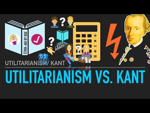Thumbnail for Utilitarianism vs. Kant - Explained with Examples by Lessons in Philosophy
