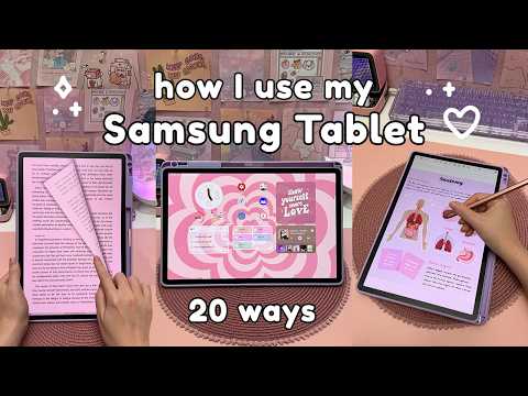 Thumbnail for 20 ways I use my Samsung tablet 💗✏️ | galaxy tab S9+ | android apps by HappyDownloads
