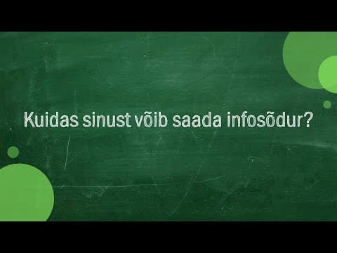 Thumbnail for #208 Uku Arold - Kuidas sinust võib saada infosõdur? by Tagasi Kooli