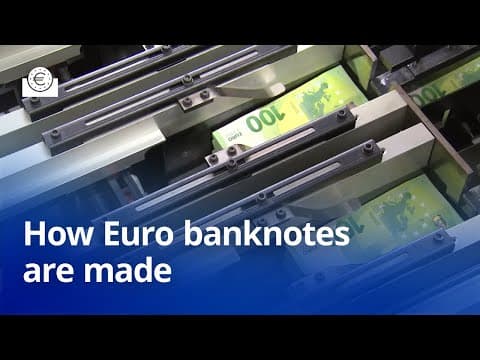 Thumbnail for How euro banknotes are produced by European Central Bank