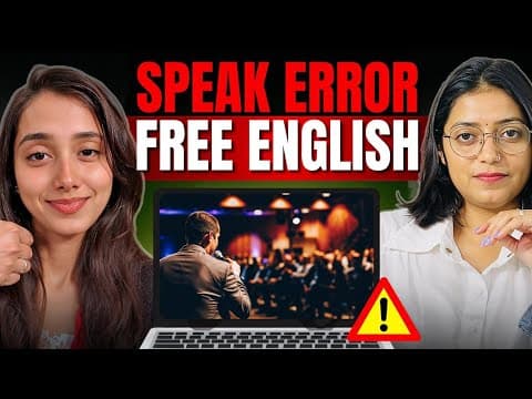 Thumbnail for How to Speak Error Free English | English Conversation Practice | #English by Try To Thrive
