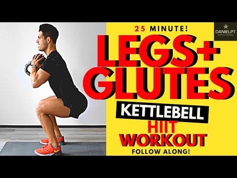 Thumbnail for Legs and Glutes “TORTURE” Workout | Kettlebell HIIT WORKOUT by DANIELPT FITNESS